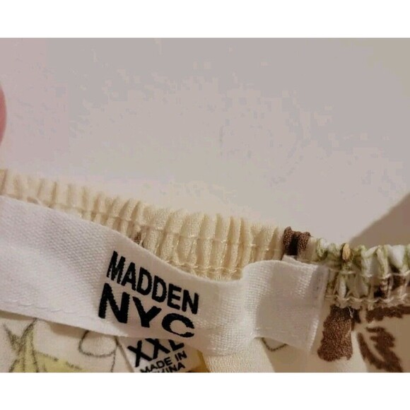 Madden Nyc Womens Crop Top Size XXL Floral Hippie Retro Boho - Picture 7 of 7